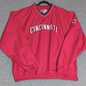 Vintage Nike Cincinnati Reds MLB Pullover Warm-up Windbreaker Jacket Size XL